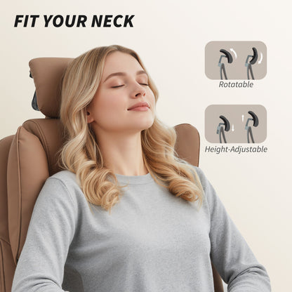 Reclining Office Chair, Executive Desk Chair with Pet-Friendly Fabric, Headrest, Footrest, Swivel Wheels, Black