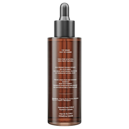 Canadian Grace 100% Organic Rosehip Oil – For Fine Lines, Uneven Tone & Brighter-Looking Skin