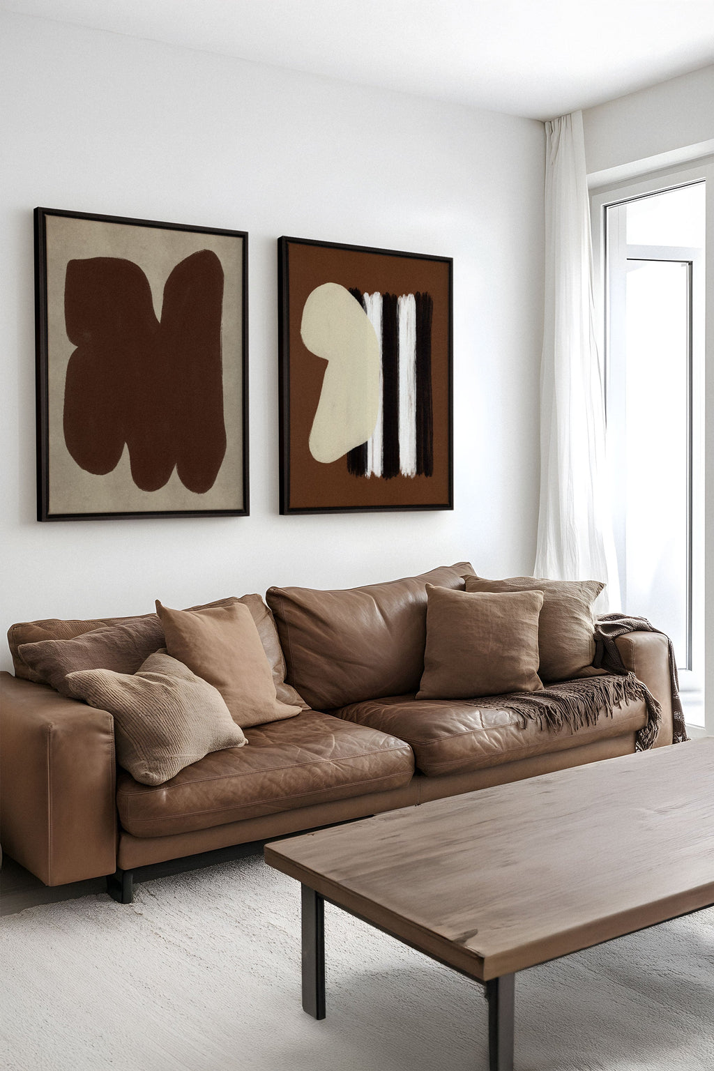 DUO CONTRASTES PROFONDS (2 Oeuvres sur toile étirée)