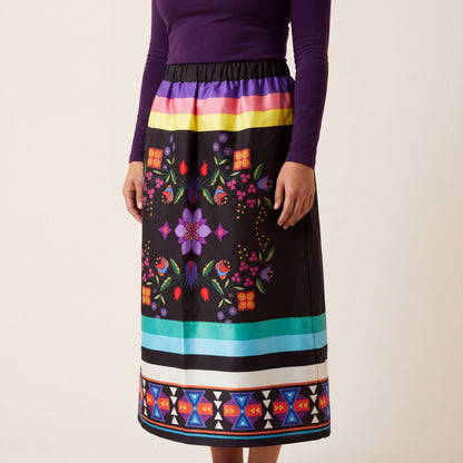 Floral Ribbon Skirt