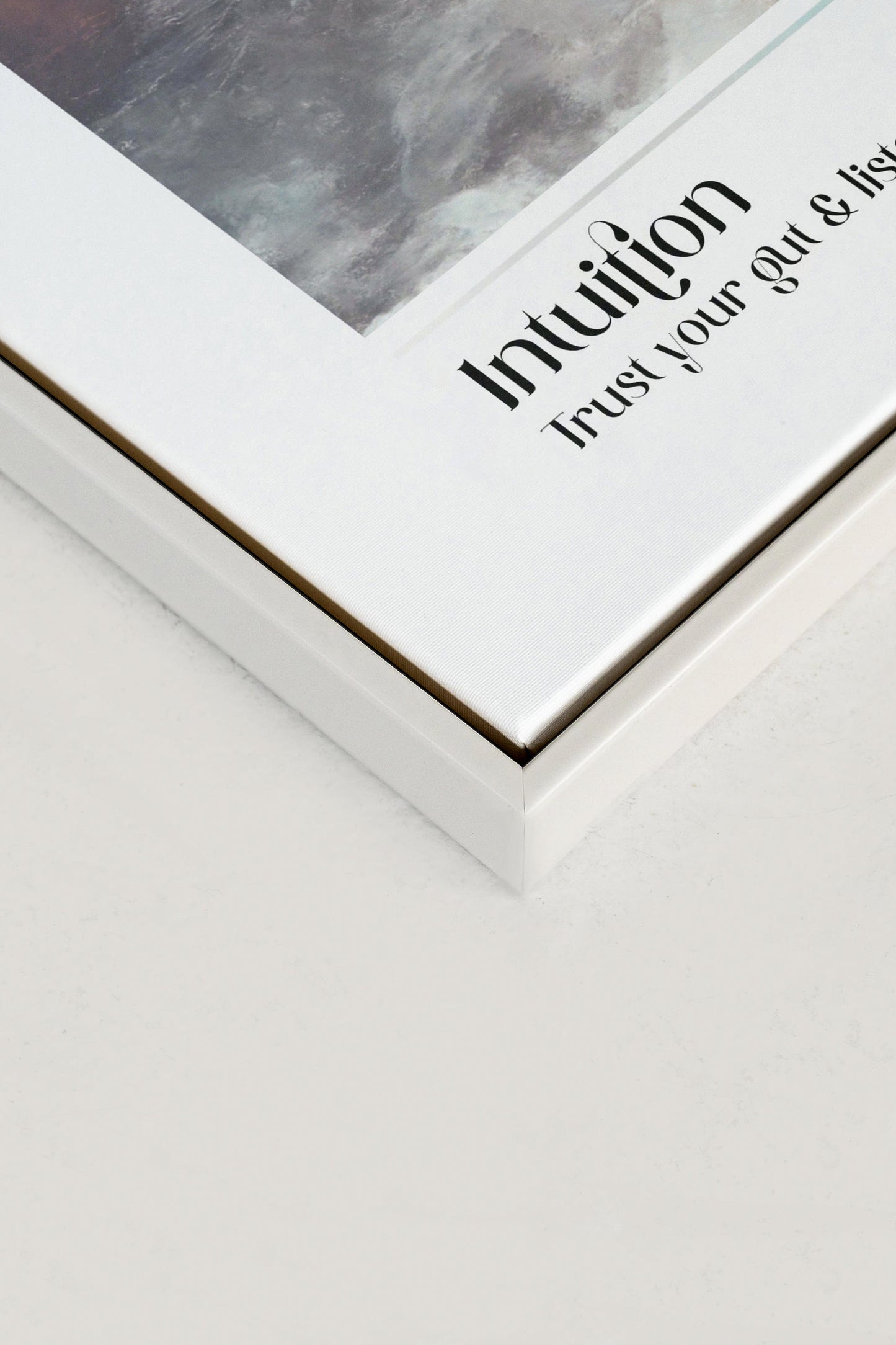 Intuition, Oeuvre sur toile étirée