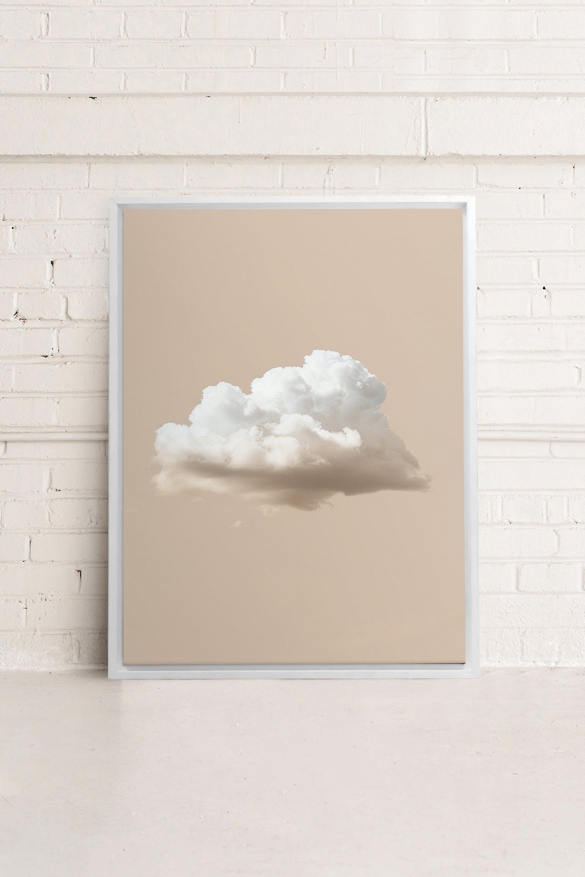 CREAM CLOUD, Oeuvre sur toile étirée