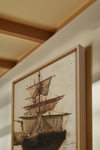 BRISE ANTIQUE, Oeuvre sur toile étirée