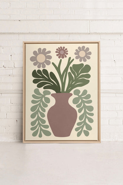 CHIC FLORAL, Oeuvre sur toile étirée