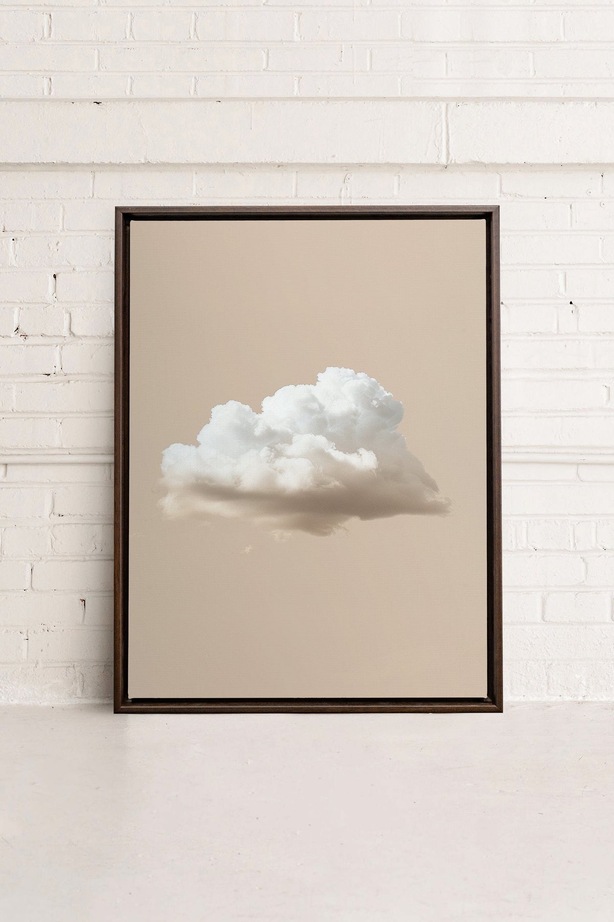 CREAM CLOUD, Oeuvre sur toile étirée
