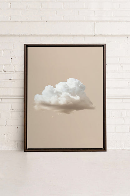 CREAM CLOUD, Oeuvre sur toile étirée