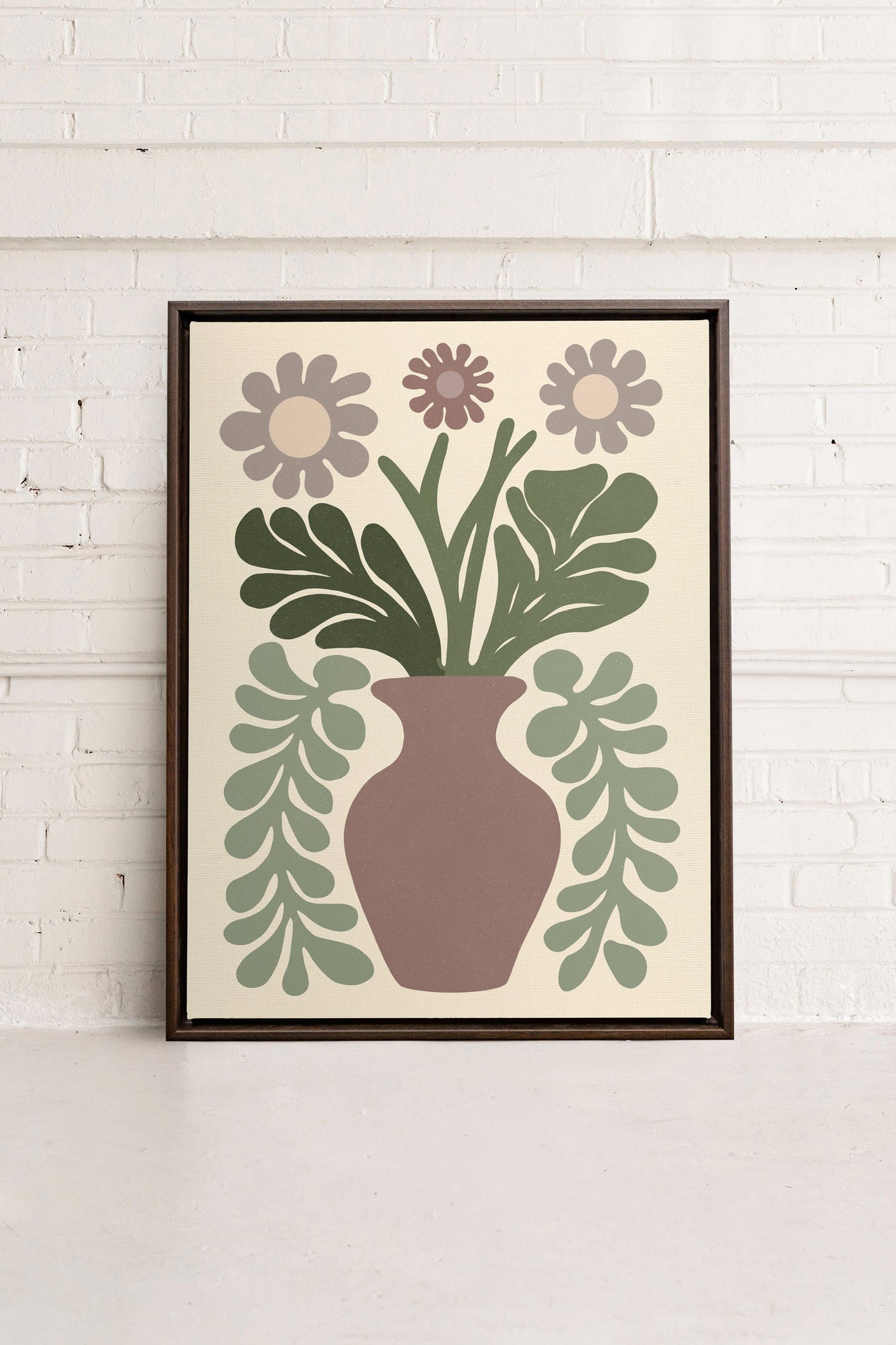 CHIC FLORAL, Oeuvre sur toile étirée