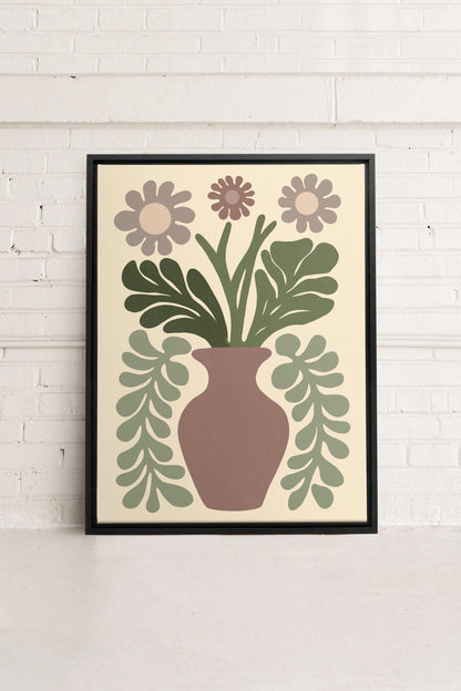 CHIC FLORAL, Oeuvre sur toile étirée