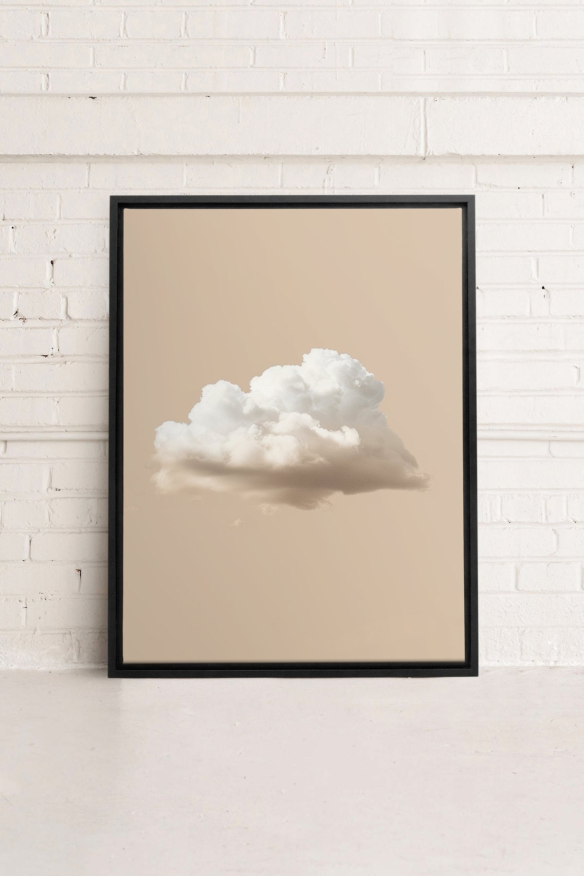 CREAM CLOUD, Oeuvre sur toile étirée