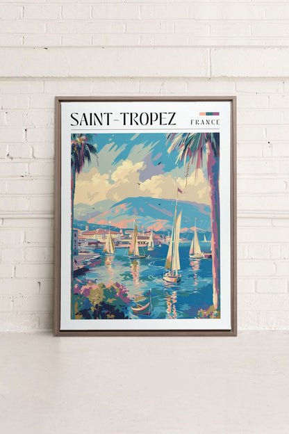 Saint-Tropez, Oeuvre sur toile étirée