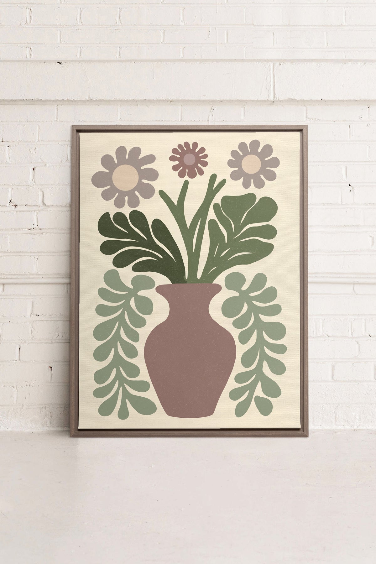 CHIC FLORAL, Oeuvre sur toile étirée