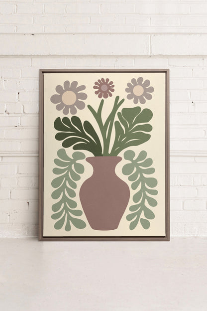 CHIC FLORAL, Oeuvre sur toile étirée