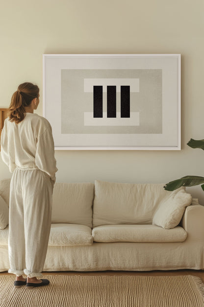 LINEWORK, Oeuvre sur toile étirée