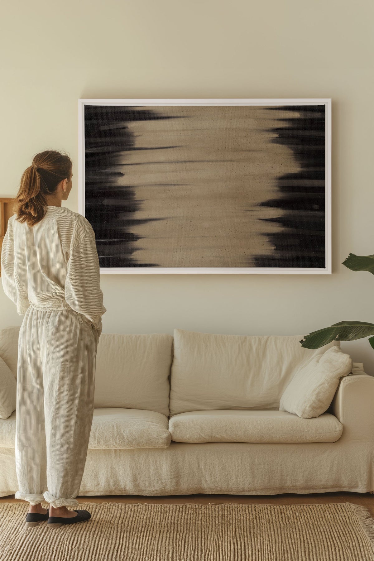 POUSSIÈRE D'OMBRES, Oeuvre sur toile étirée