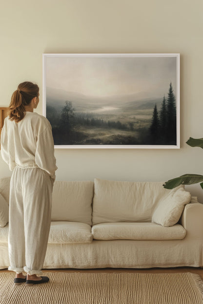 GLOW OF SILENCE, Oeuvre sur toile étirée