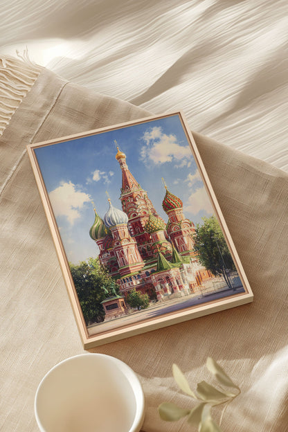 MOSCOW HUES, Oeuvre sur toile étirée