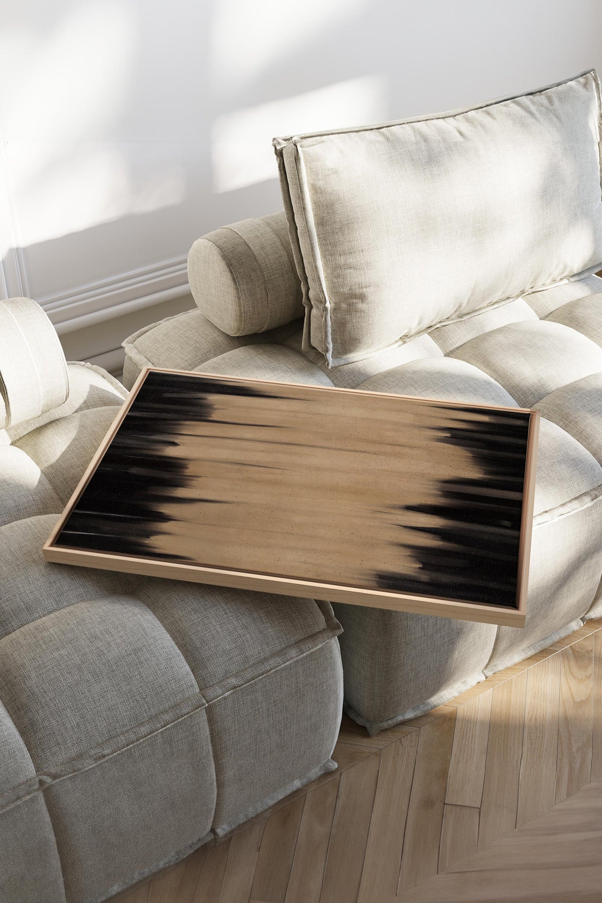 POUSSIÈRE D'OMBRES, Oeuvre sur toile étirée