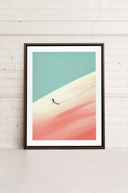 Frosty Glide, Oeuvre sur toile étirée