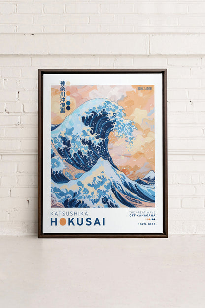 THE GREAT WAVE, Oeuvre sur toile étirée