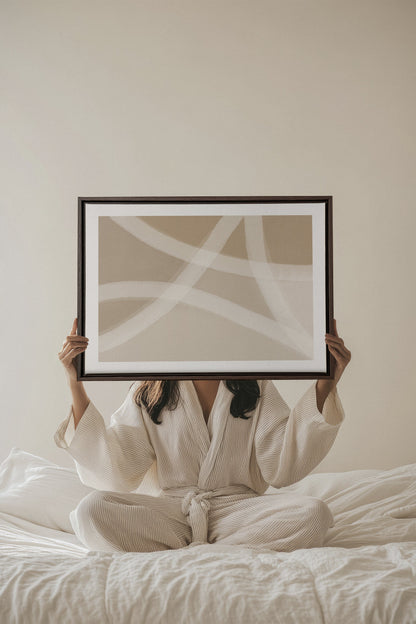 DOUCEUR DE LIN, Oeuvre sur toile étirée