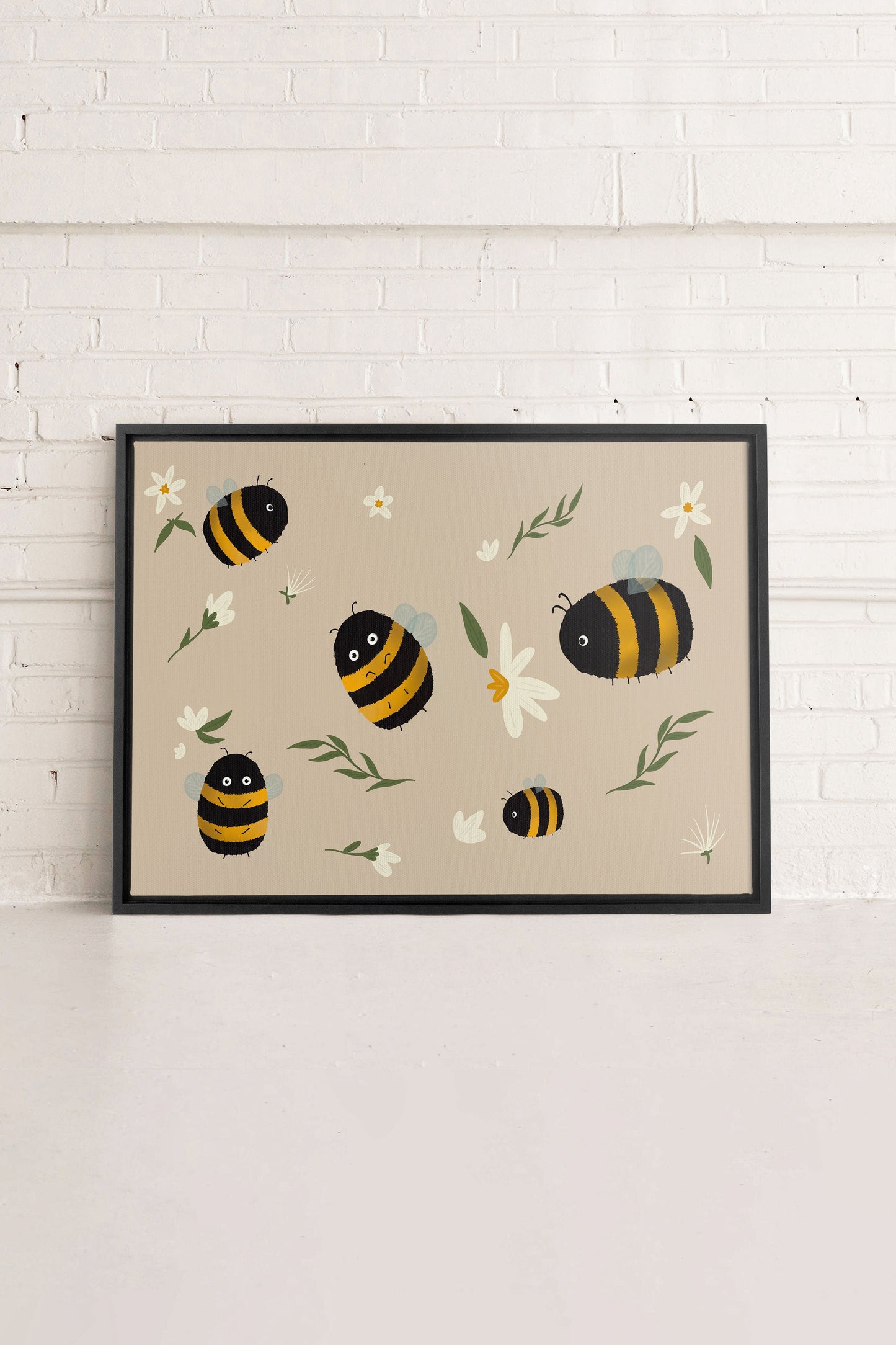 ABEILLES, Oeuvre sur toile étirée