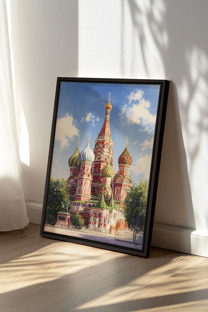 MOSCOW HUES, Oeuvre sur toile étirée