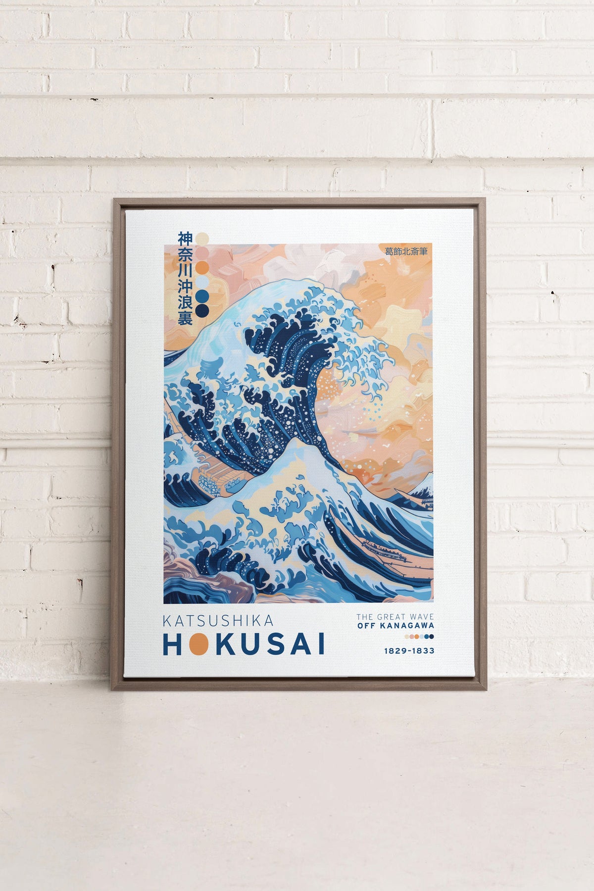 THE GREAT WAVE, Oeuvre sur toile étirée