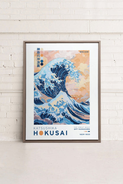 THE GREAT WAVE, Oeuvre sur toile étirée