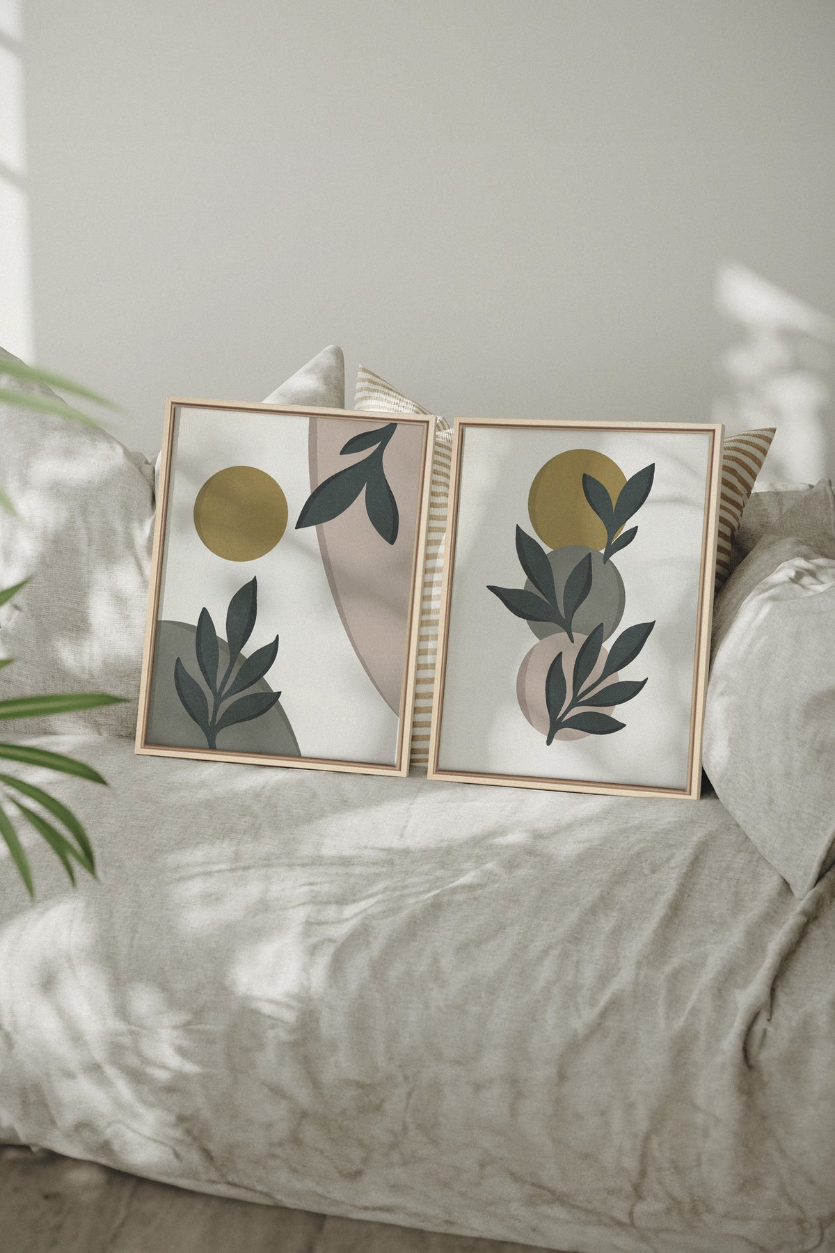 RADIANT FLORA DUO (2 Oeuvres sur toile étirée)