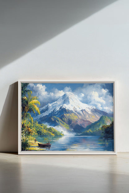 TROPICAL HIGHLANDS, Oeuvre sur toile étirée