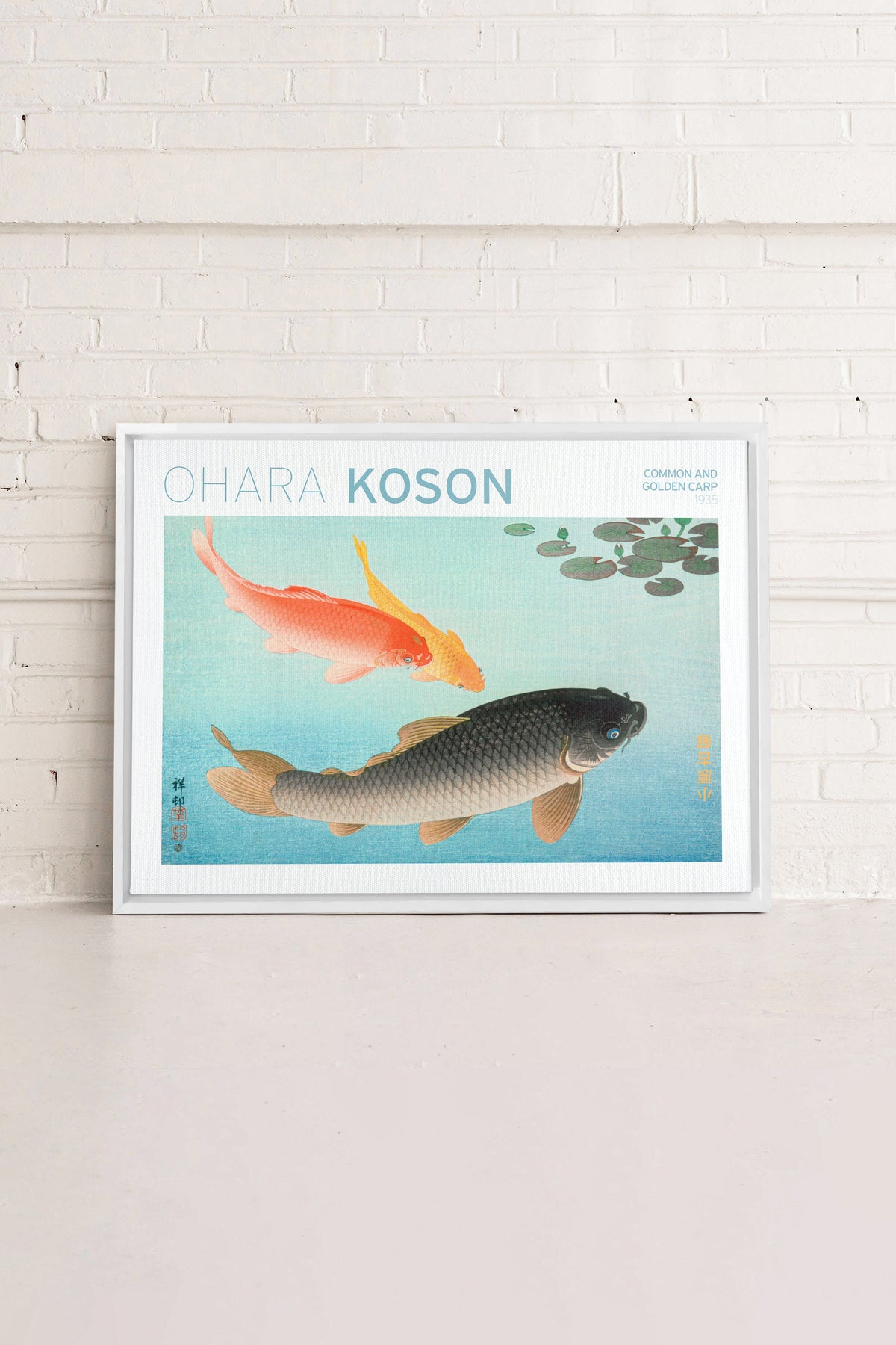 COMMON & GOLDEN CARP, Oeuvre sur toile étirée