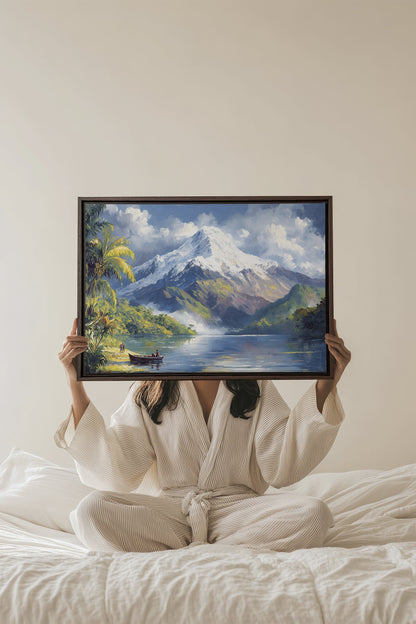 TROPICAL HIGHLANDS, Oeuvre sur toile étirée