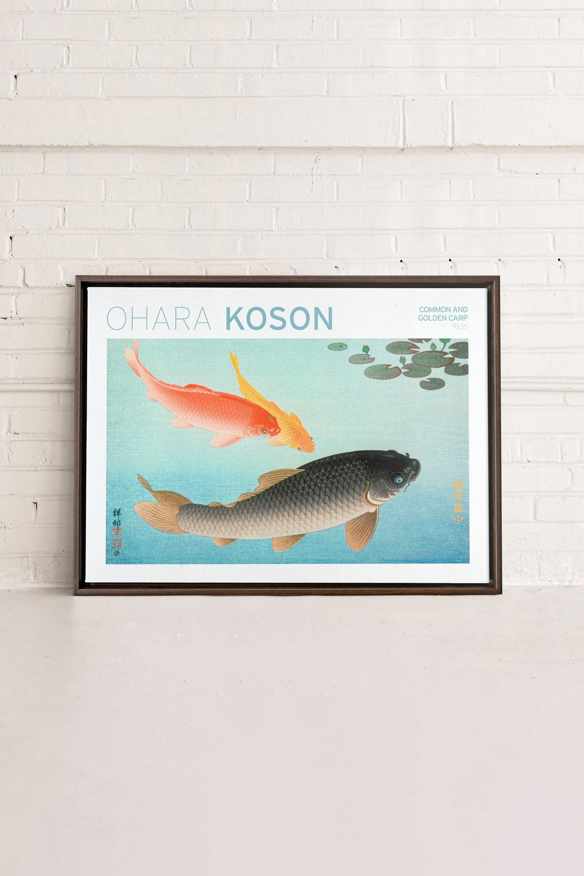 COMMON & GOLDEN CARP, Oeuvre sur toile étirée
