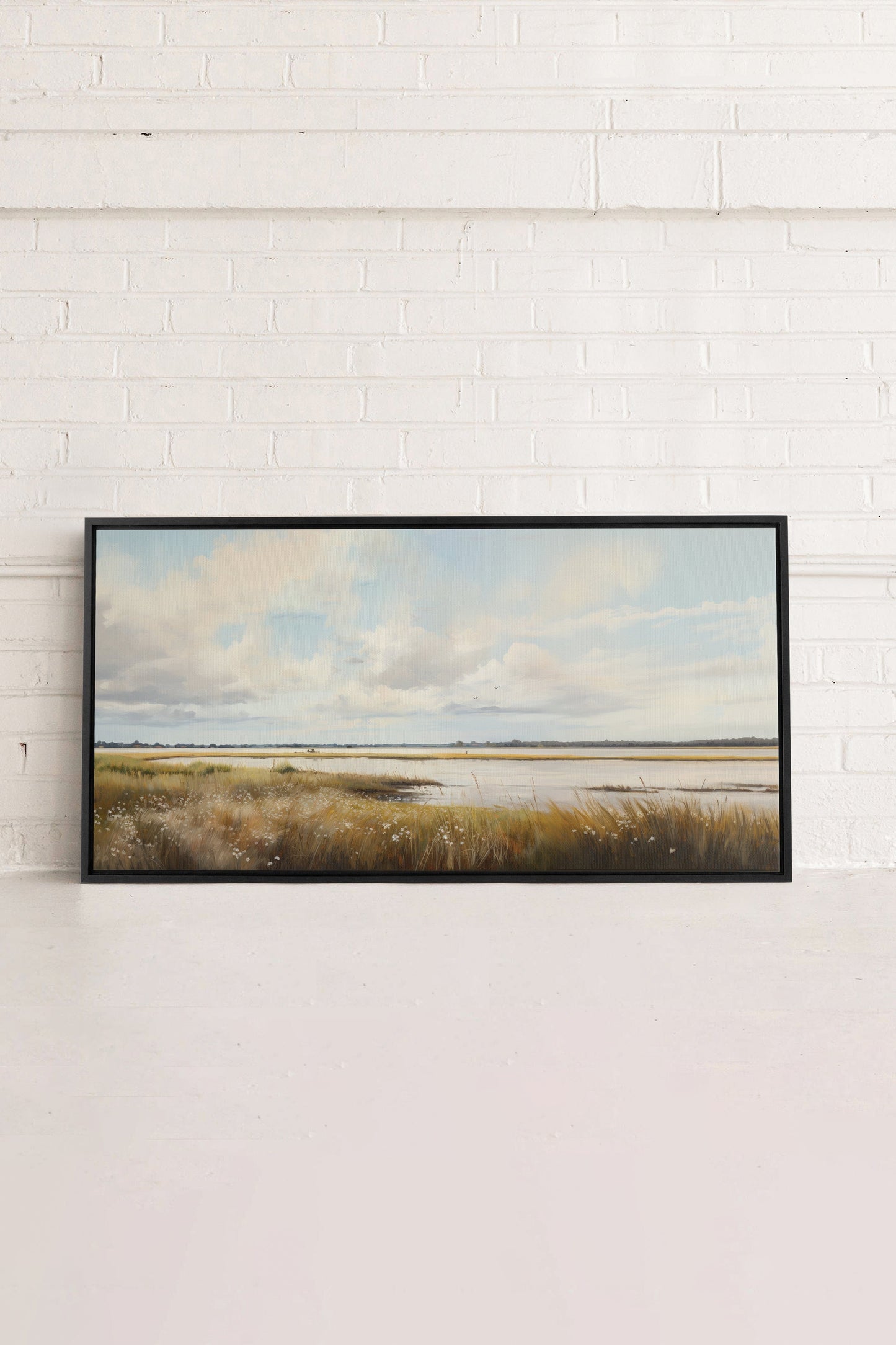 GOLDEN GLOW, Oeuvre sur toile étiré