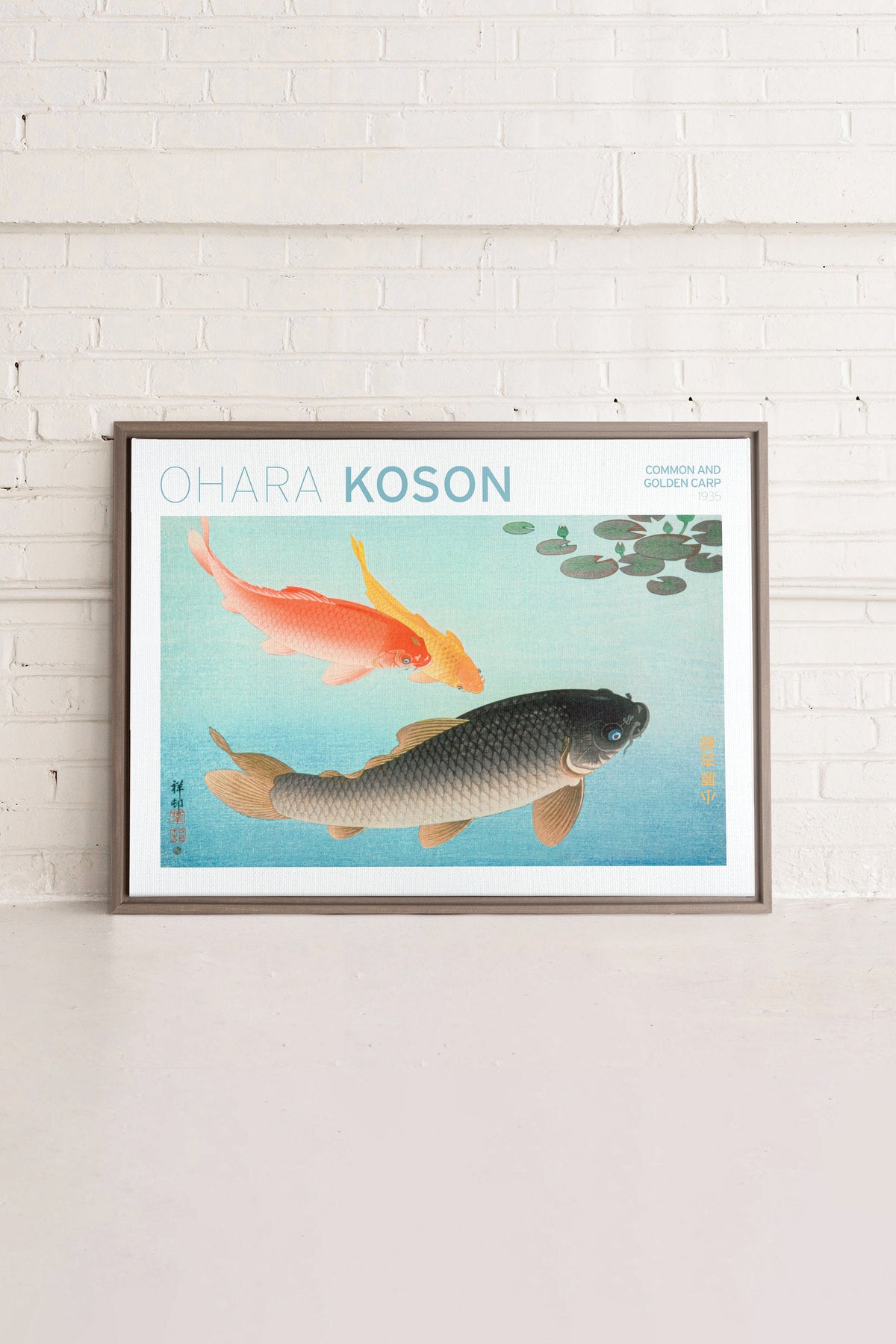 COMMON & GOLDEN CARP, Oeuvre sur toile étirée