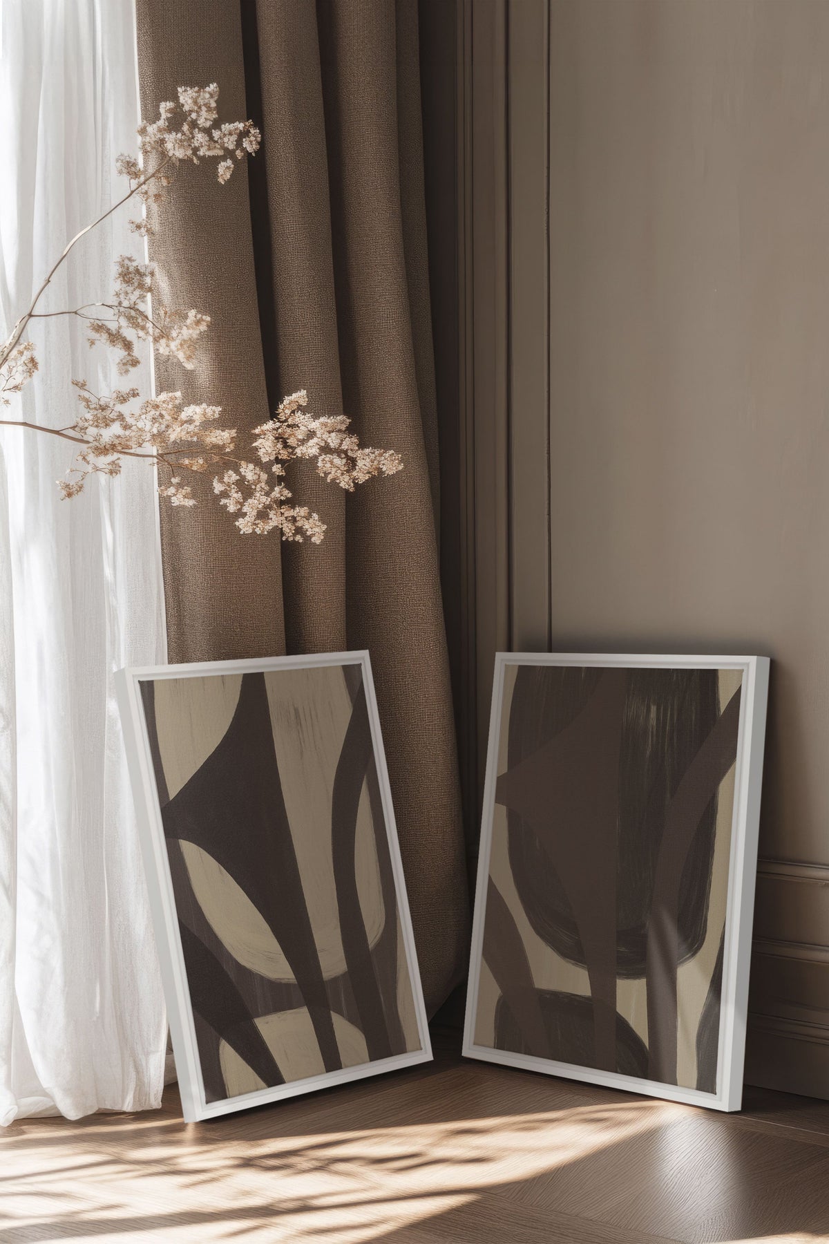 SOFT PATHWAYS DUO (2 Oeuvres sur toile étirée)