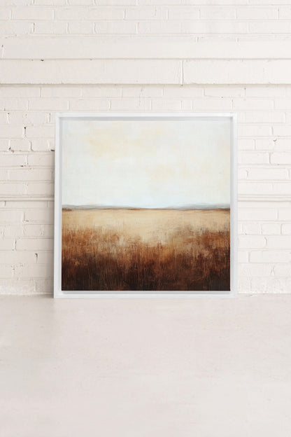 GOLDEN PLAINS, Oeuvre sur toile étirée