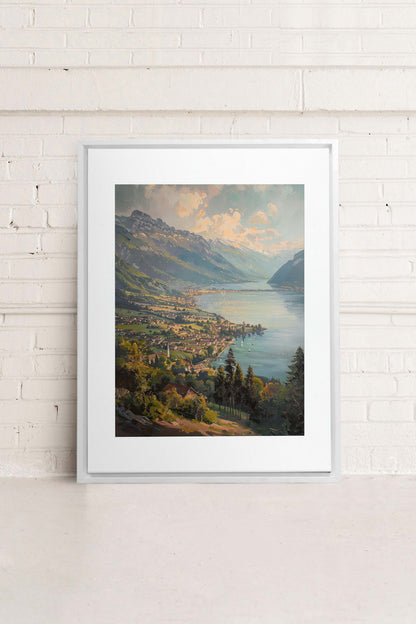 MOUNTAIN RETREAT, Oeuvre sur toile étirée
