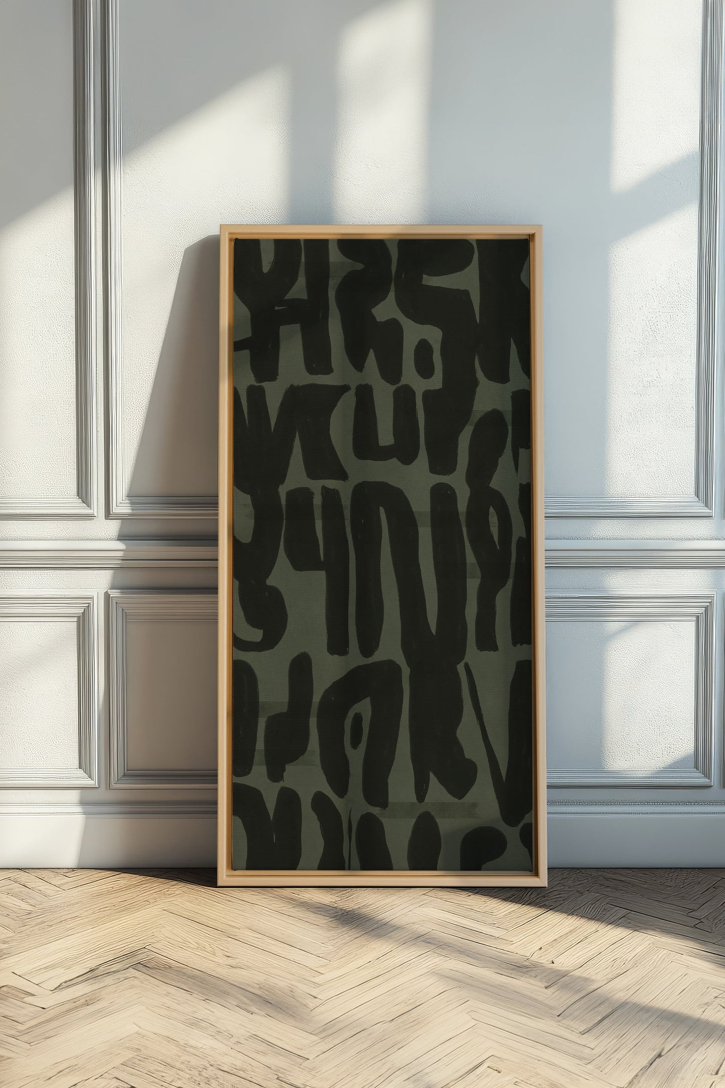 WILD SCRIPT, Oeuvre sur toile étirée