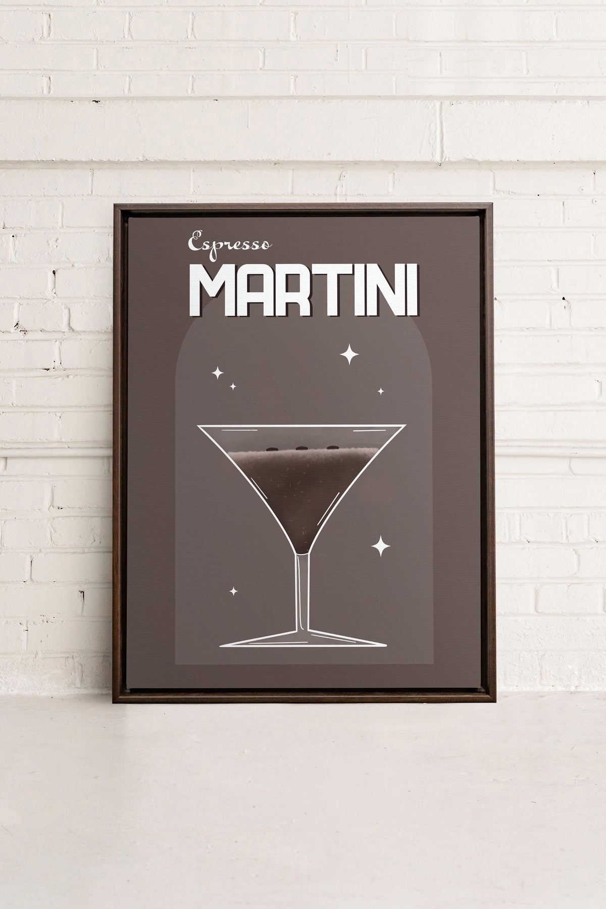ESPRESSO MARTINI, Oeuvre sur toile étirée