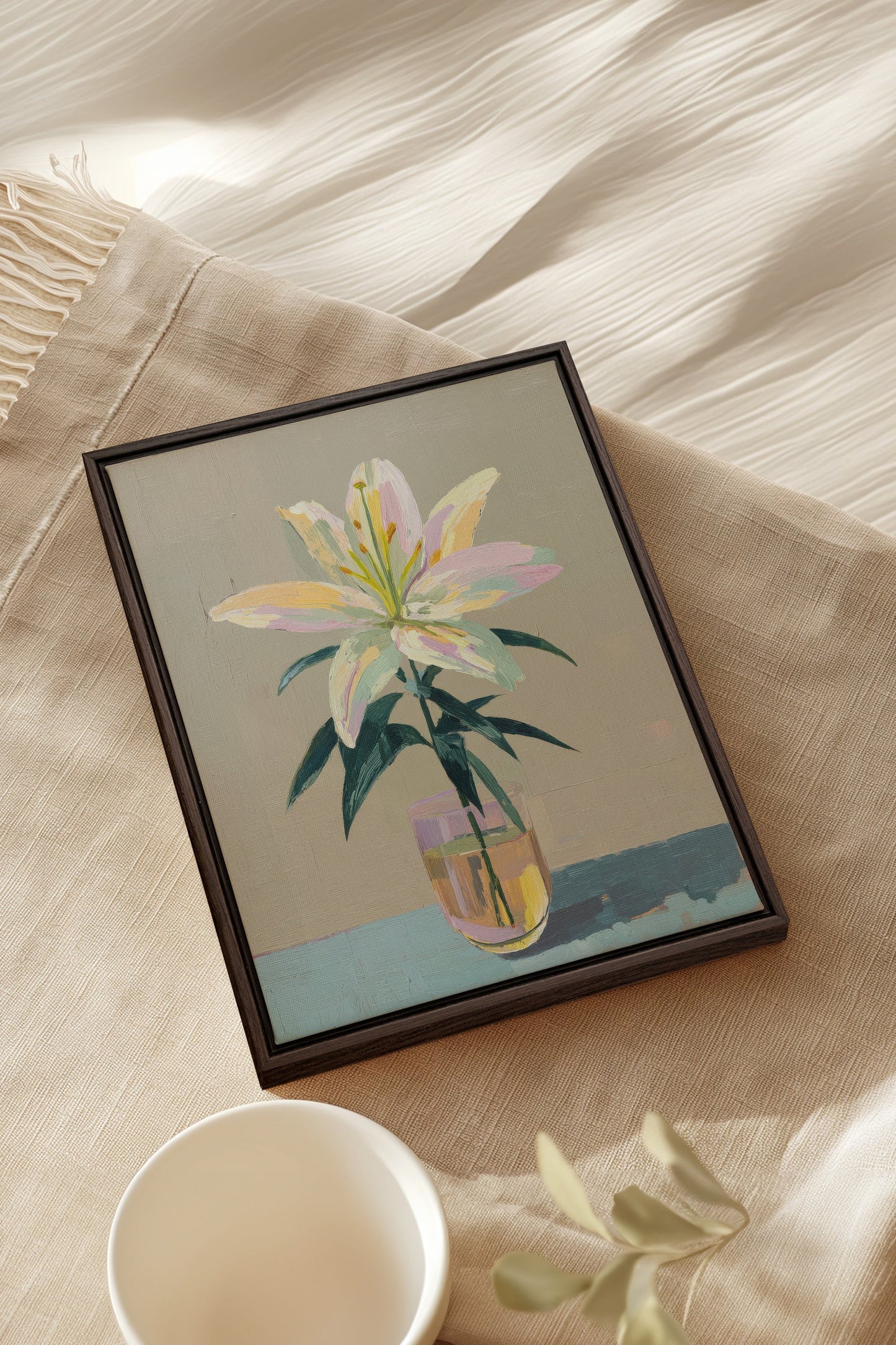 ETERNAL LILY, Oeuvre sur toile étirée
