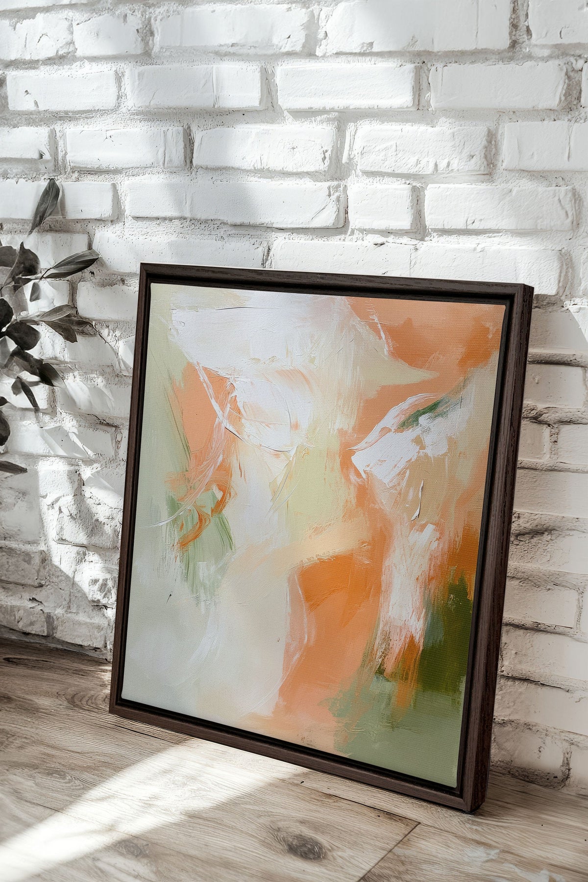 PEACHY FLOW, Oeuvre sur toile étirée