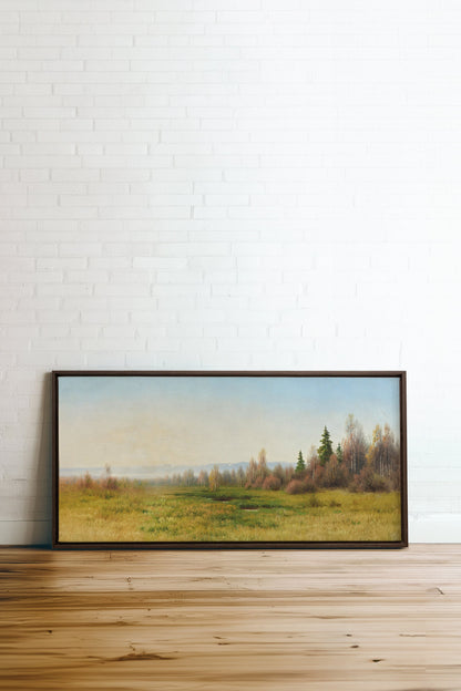DOUX HORIZON, Oeuvre sur toile étirée
