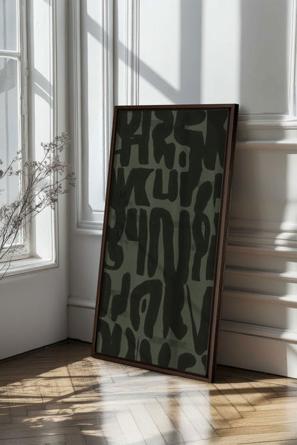 WILD SCRIPT, Oeuvre sur toile étirée