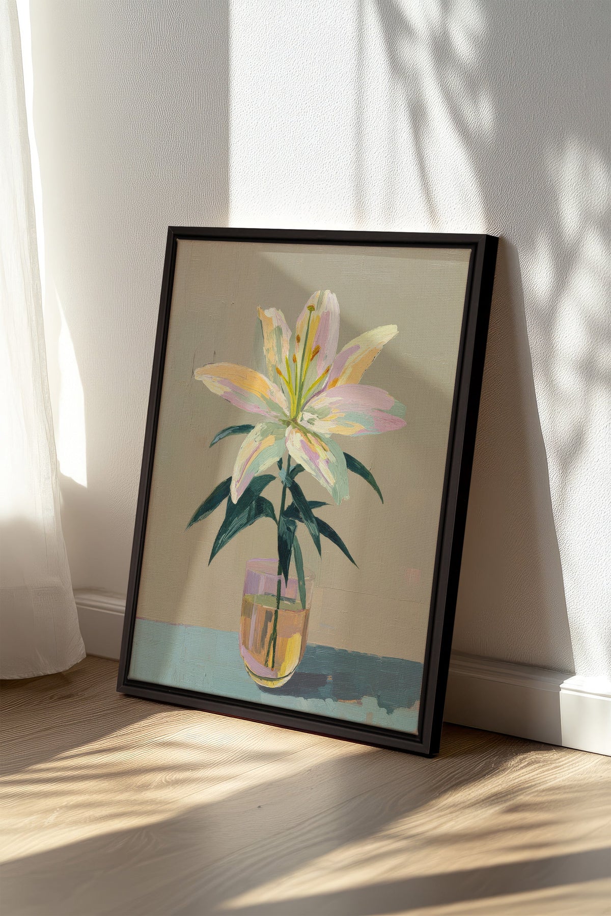 ETERNAL LILY, Oeuvre sur toile étirée