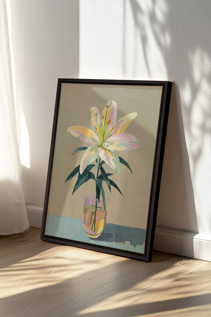 ETERNAL LILY, Oeuvre sur toile étirée
