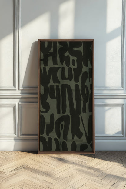 WILD SCRIPT, Oeuvre sur toile étirée