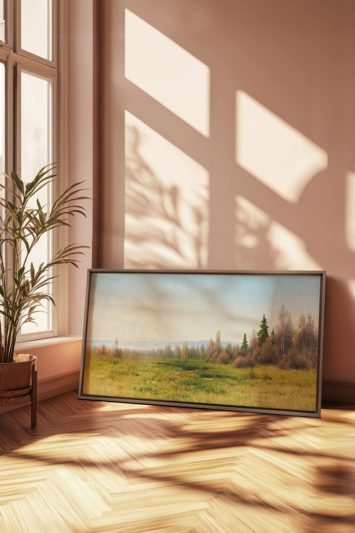DOUX HORIZON, Oeuvre sur toile étirée