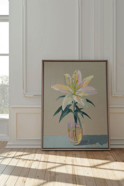 ETERNAL LILY, Oeuvre sur toile étirée