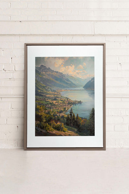 MOUNTAIN RETREAT, Oeuvre sur toile étirée